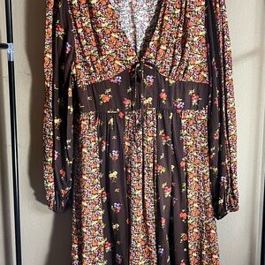 Floral Long Sleeve Dress NWT